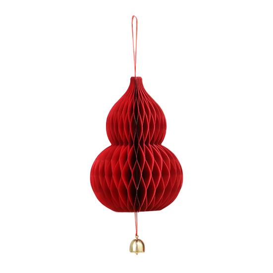 Christmas Tree Hanging Ornament Set Easy Assembly Festive Hanging Decor 3D Honeycomb Paper Decoration