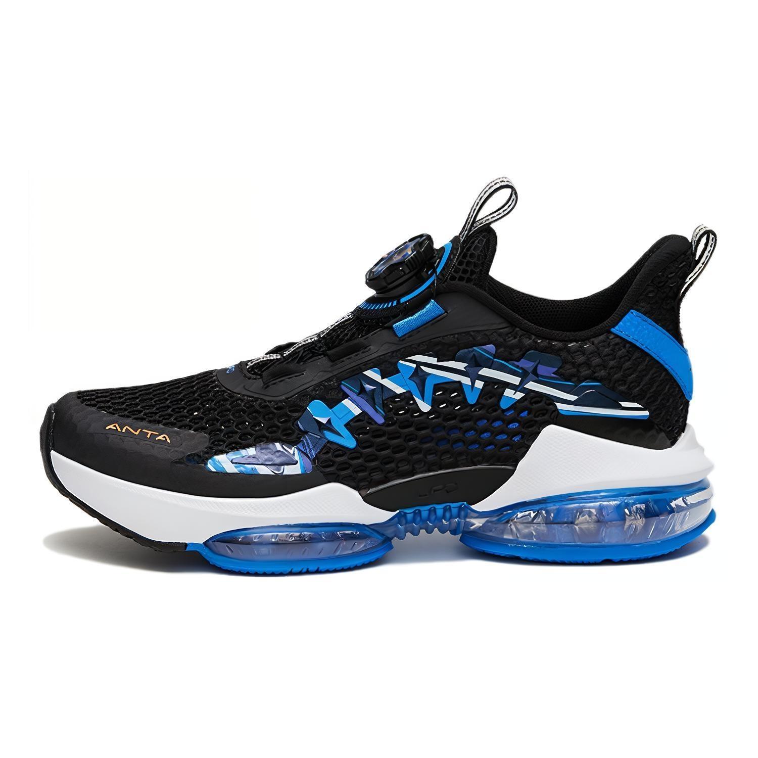 (GS) ANTA Running Series Sneakers Black Blue Kids A312325588H-3 EU 38