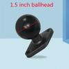 Jadkinsta 1 or 1.5 Inch Rubber Ball Mount To Aluminum Motorcycle Round Square Mounting Base Plate for Gopro Camera Cellphones