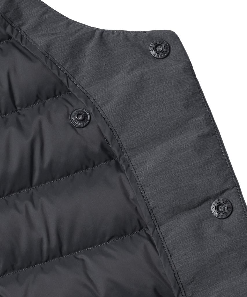 Musinsa Standard Transform Round Neck Light Down Vest [Charcoal Gray]