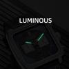New Square Watches for Men Business Blue Leather Military Men's Wristwatch Chronograph Clock Waterproof Watch