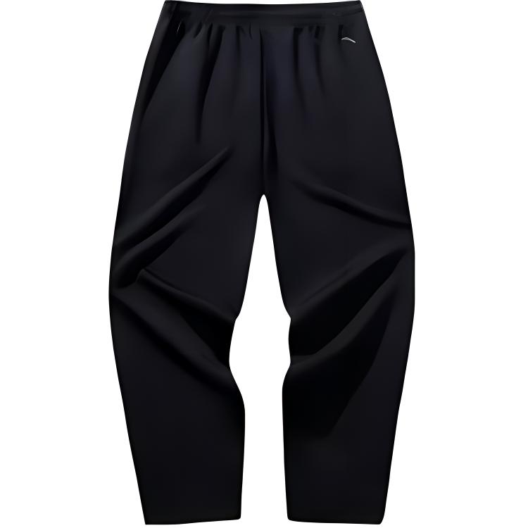 

Anta Casual Simple Solid Color Straight Leg Knitted Sports Pants Men bottoms Black 152441313-2 M