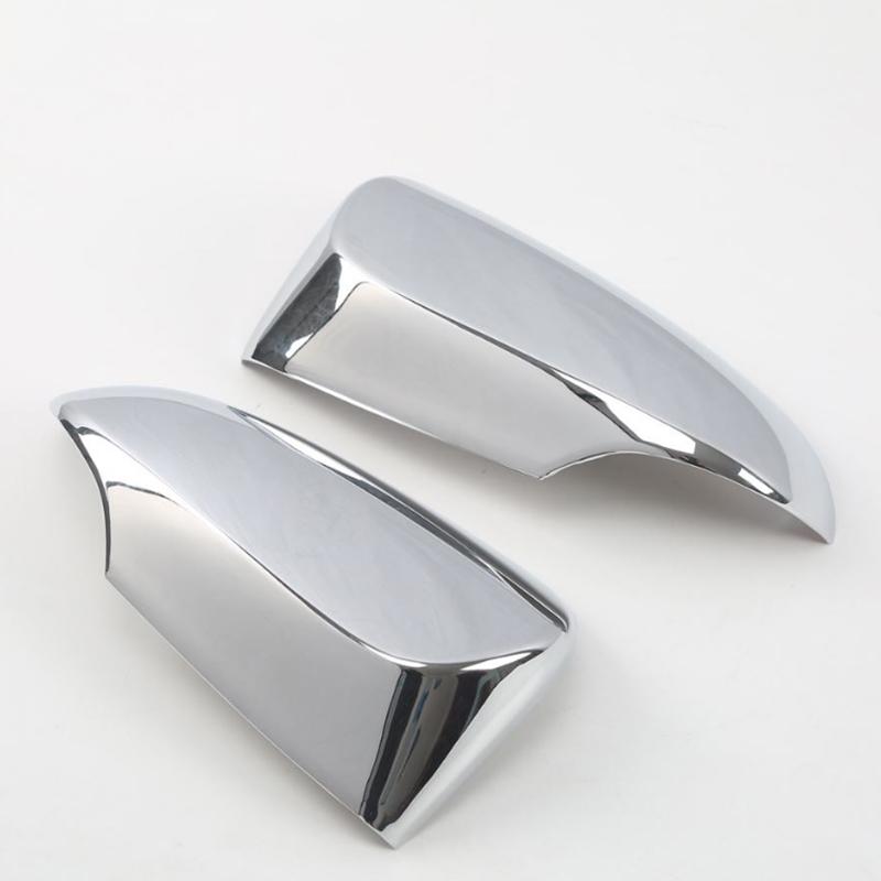For TOYOTA YARIS XP150 2013-2018 Car Rearview Mirror Cover Trim, Accessories Chrome Silver Side Turn Signal Mirror Covers