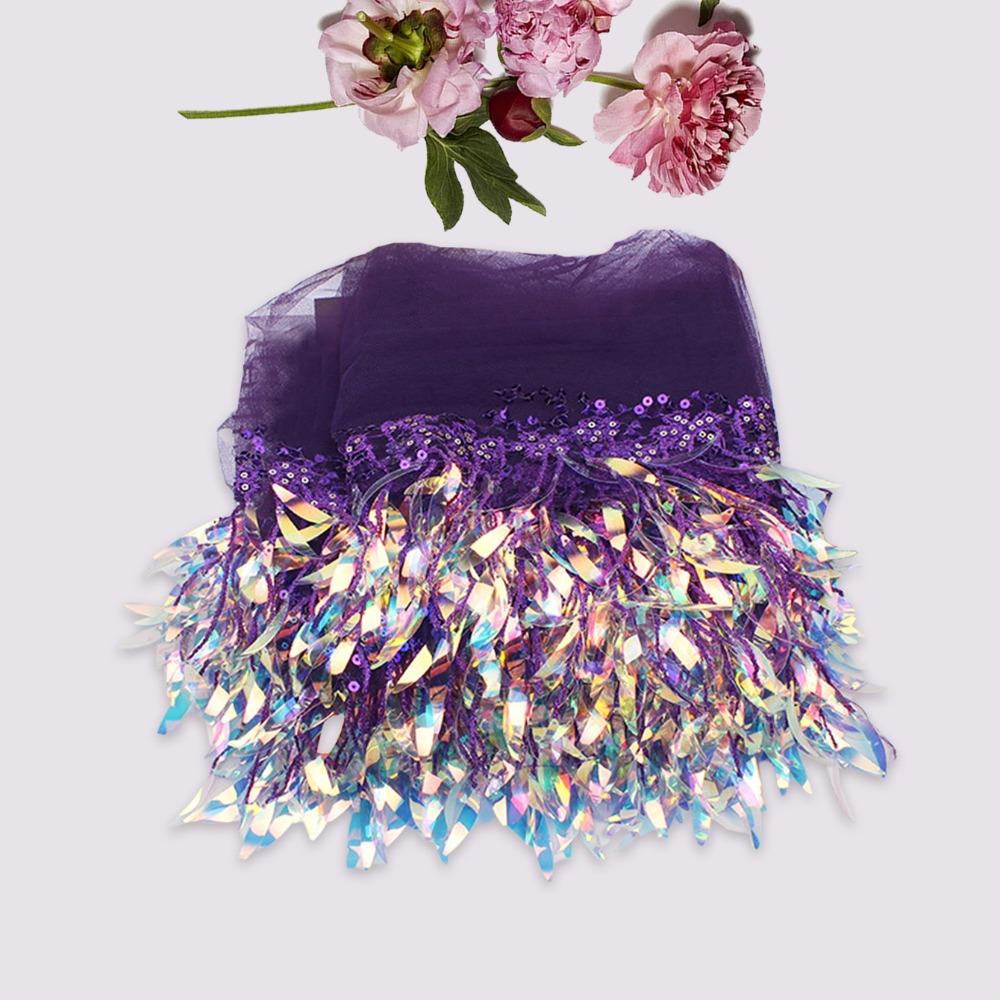 

10 Yards Sequin Fabric Mesh Fringe Trim DIY Craft Fringe Trimming Ribbon Lace Trim DIY Craft