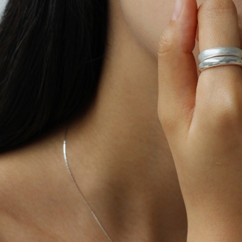 NORMALLEE [Silver 925] Basic Open Ring (Glossy Ver.)