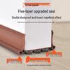Thickened Door Bottom Seal: Soundproof, Waterproof, Insect-Resistant, High-Temperature & Wind-Resistant Strip for Gap Insulation.
