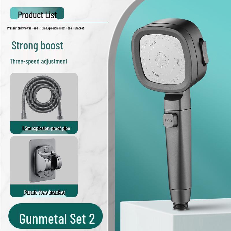 Powerful Boost Rain Shower Head Set for Bathroom & Home