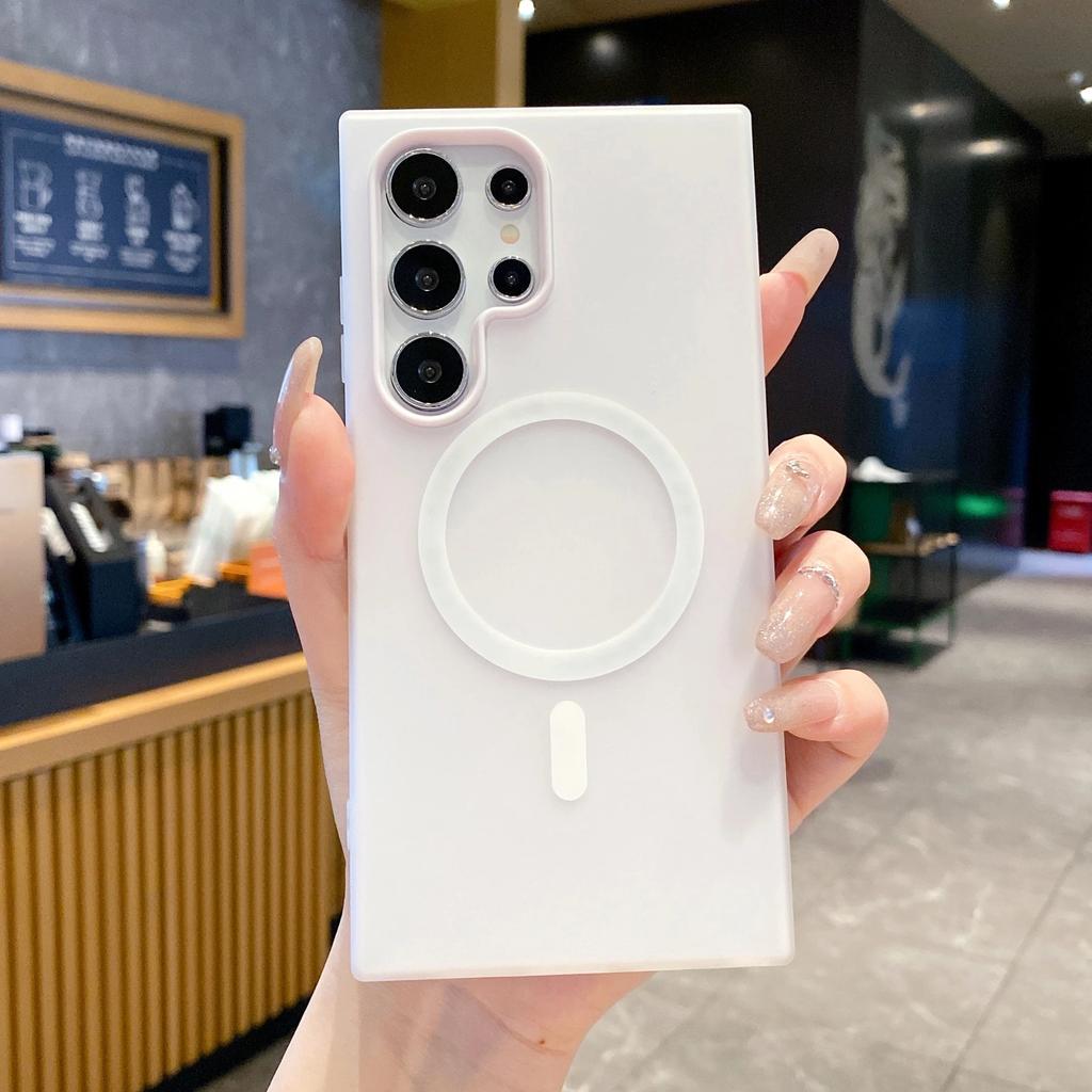 Jelly 2in1 Magnetic Case for Samsung Galaxy S25 Edge S25FE S25 S24 Ultra S23 Plus Matte Shockproof Soft Silicone Cover For Galaxy A17 A07