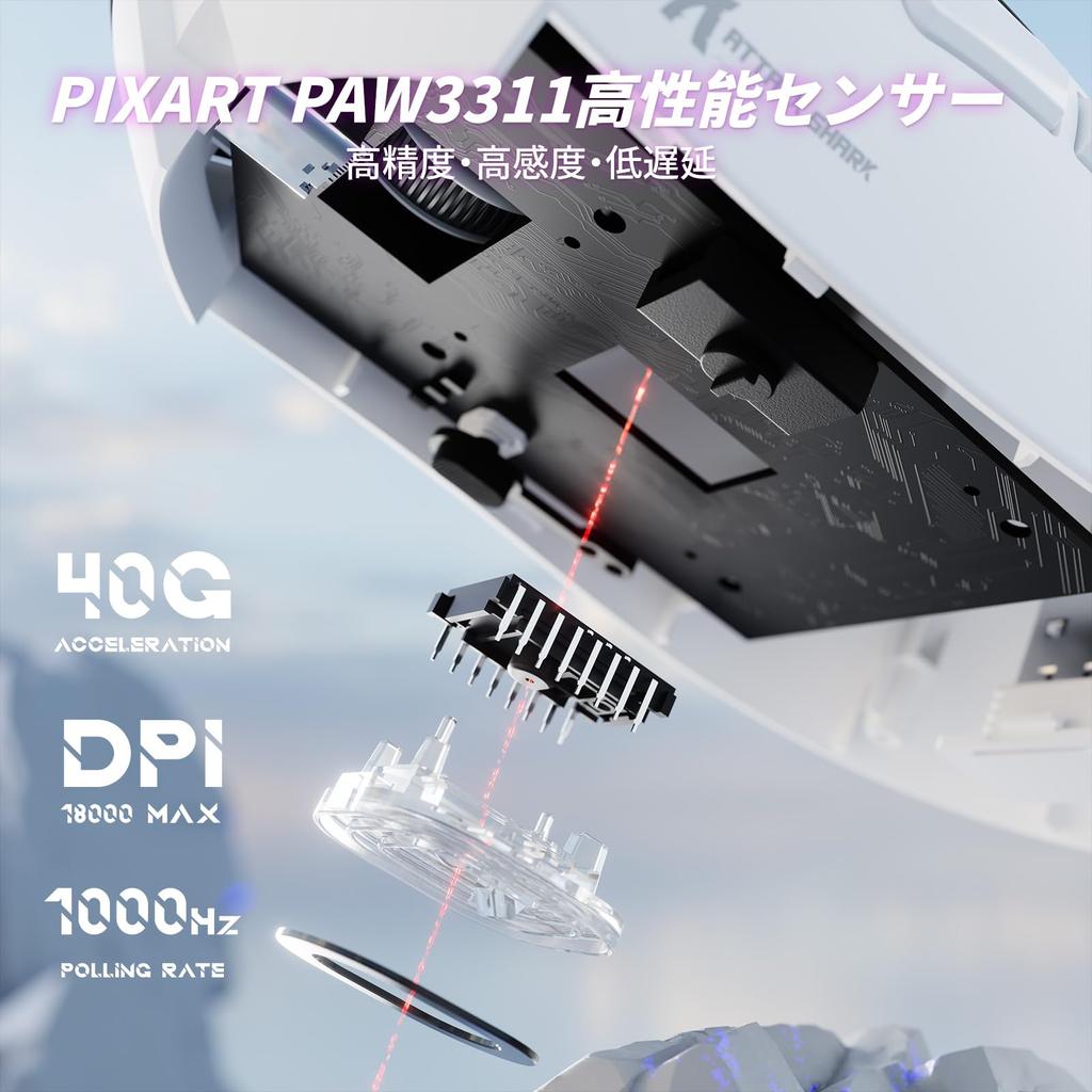MAMBASNAKE X ATTACK SHARK Rapid Trigger Wired 8kHz Gaming Keyboard with Adjustable Actuation Compact 66 PBT RGB Lightweight 55g Gaming Mouse with 3