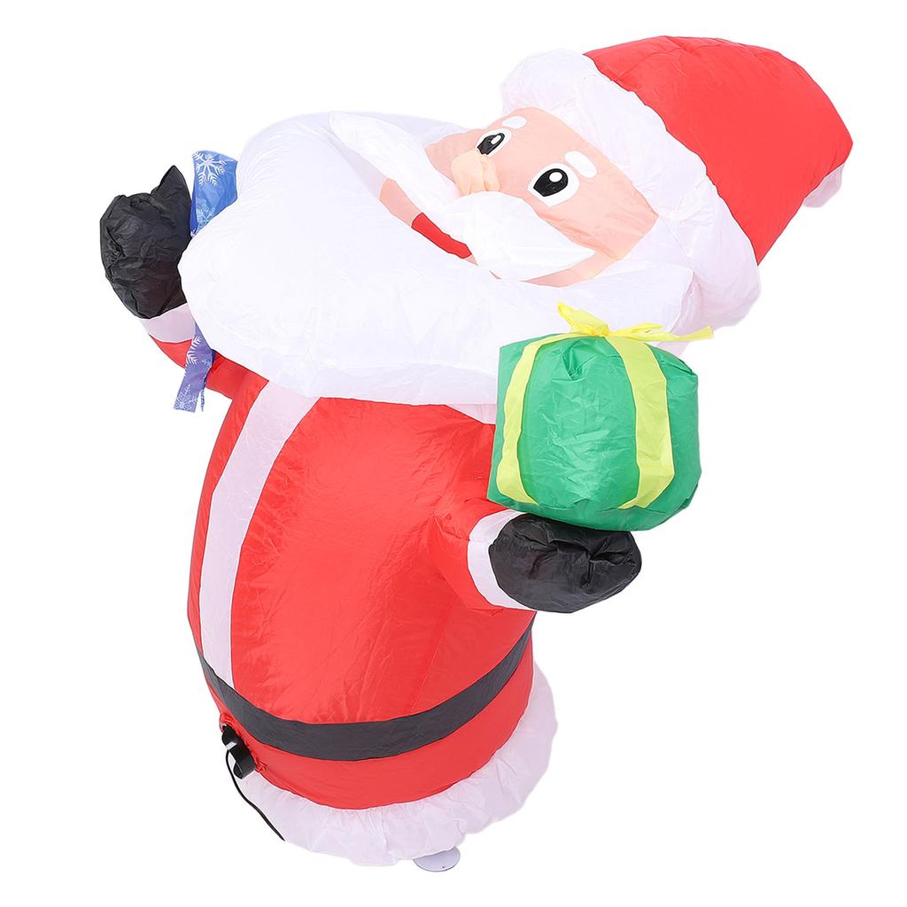 1.2m Christmas Inflatable Father Xmas with Blower LED Light Xmas Decoration Christmas Festivals Theme Parties Ornaments