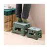 Outdoor Camping Garden Camping Kids and Adults Use Chair Seat Folding Step Stool Portable Chair Seat for Home Bathroom Kitchen