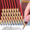 40/30/10PCS Wooden Lead Pencils with Eraser Student Children Painting Drawing Hexagonal Grip Pencil School Office Stationery