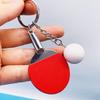 Ball Sports Fans Ping Pong Racket Pendants 7 Colors Bag Pendant Cute Key Ring  Gift Ornament