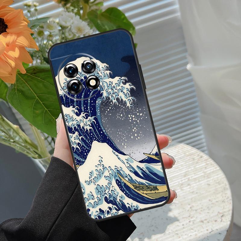 The Great Wave Case For OnePlus 10 Pro 13 12 11 13T 13R 12R 10T 8T Nord CE 2 3 4 Lite N20 N30 Nord 5 Cover