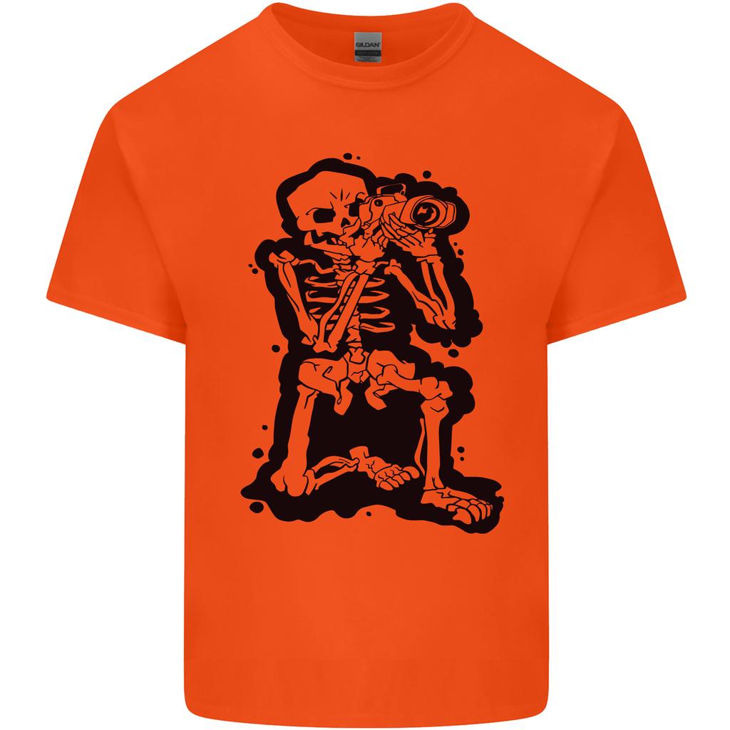 A Skeleton Photographer Photography Unisexs Light Cotton TShirt