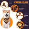 Pet Bandanas Halloween Reversible Dog Bandana Adjustable Classic Plaid Style Thanksgiving Dog Bandana Pet Accessories