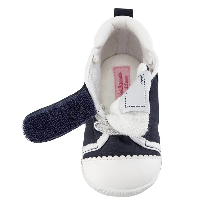 MIKIHOUSE HOT BISCUITS First Baby Size Navy Blue Shoes, 73-9301-575, 11.5cm,