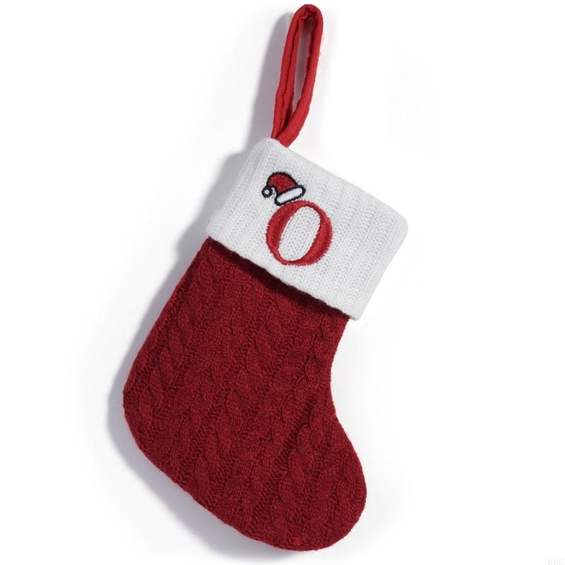 Thick Knitted Holiday Alphabets Bags Multiuse Christmas Decorations And Present Holders