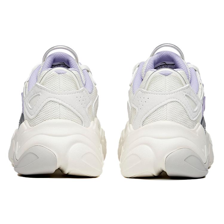New ANTA Chunky Sneakers Women's Low top Ivory White/Shade 1 Gray 122038883-1