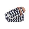 Multicolored Elastic Braided Belt No Hole Men's Waistband Durable Stretch Woven Belt  Women