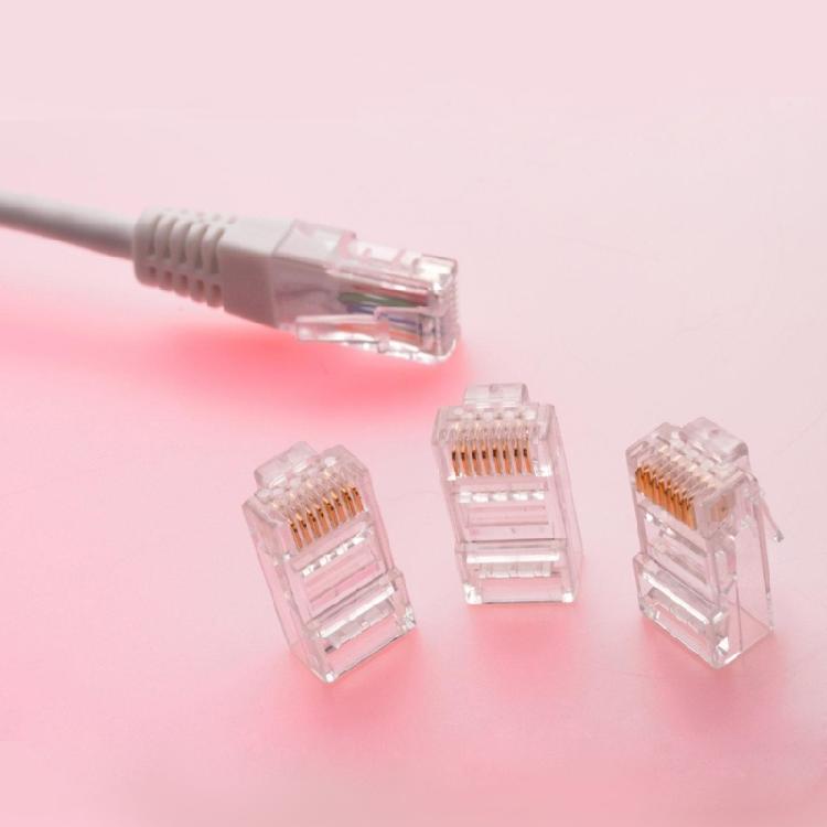 High Performances Cat5e RJ45 Plugs 8P8C Unshielded Connectors with Precisions Gold Plated Pin
