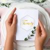 2/4mm Clear Acrylic Place Seat Card Wedding Banquet Blank Hexagon Tile Name Table Number Card for Birthday Party Decoration Sign