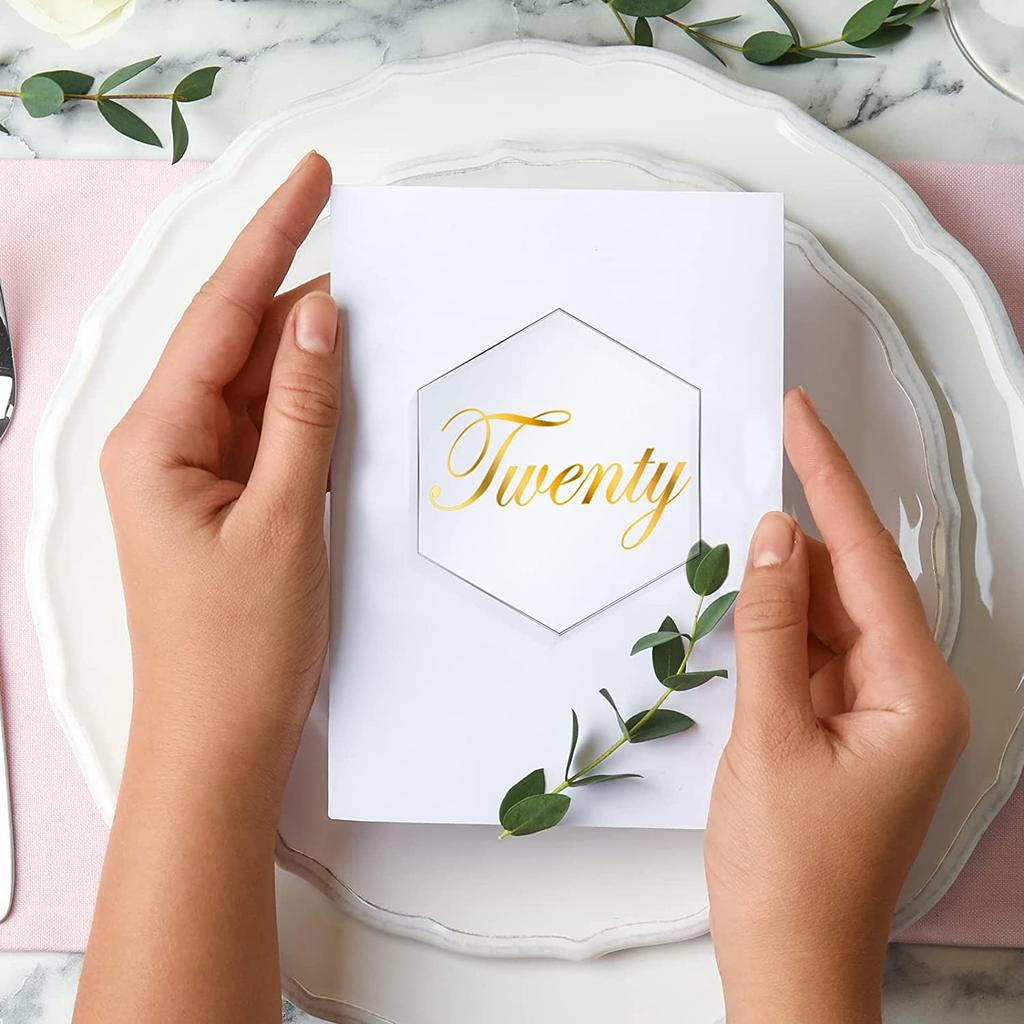 2/4mm Clear Acrylic Place Seat Card Wedding Banquet Blank Hexagon Tile Name Table Number Card for Birthday Party Decoration Sign