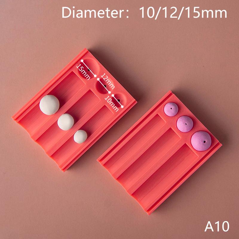 10/12/15mm Polymer Clay Bead Rolling Ball Mold Clay Ball Punching Auxiliary Tool For DIY Earrings Jewelry Pendant Decoration
