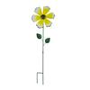 Windspiel für den Außenbereich Bunte Metallblumen-Windmühle Dekorative Blumen-Windräder Gartenstab für Hof Terrasse Rasen Gartendekoration