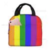 Love Rainbow Lbgt Lunch Bag Colorful Stripe Lunch Bag Small for Men Women Outdoor Picnic Work School Lunch Box Bag Insulated