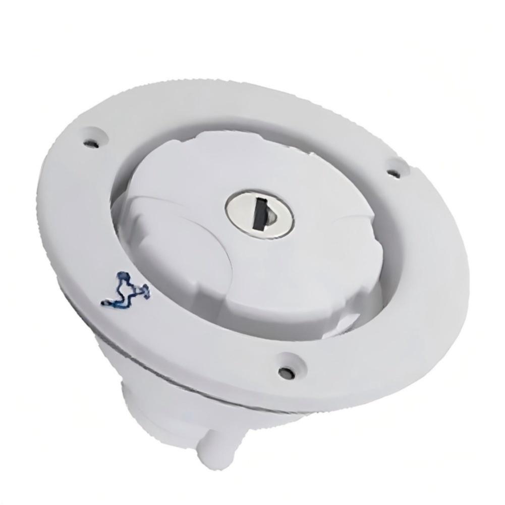 RV Freshwater Inlet with Mechanical Locking System and Sealing Ring Optimized for and Travel Environments RV Freshwater