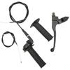 7 8in Throttle Brake Handle Cable Kit Black Matte Texture Replacement for 50cc 90cc 110cc 125c 4 Stroke Dirt Bike