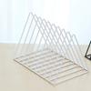 Desktop   Rack Rustproof Simple   Geometric Iron File Holder Decoration for   Study Living Room