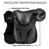 6 In 1 Knee Pads And Elbow Pads Set Protective Gear Set With Wrist Guard For Skateboarding Inline Roller Skating Cycling Scooter