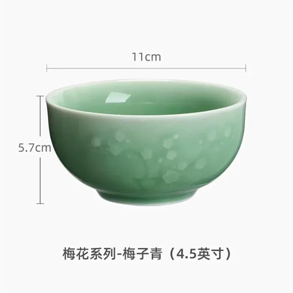 Large capacity Ceramic Teacup Longquan Celadon Tea Bowl Porcelain Teaware Accessories Master Tea cup Single Cup Drinkware