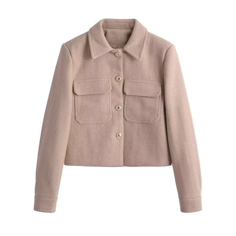 Zab Autumn New Women's Clothing Fashion Style French Style Design Fashion All-Match Wool Blend Suit Outwear