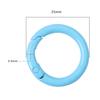 25mm Japanese & Korean Colored Alloy Keychain: Round Spray Paint Metal Ring for DIY Jewelry & Phone Accessories