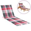 Day and Night - Day and Night Red Checkered Oxford Cloth Lounger Cushion 200x50x3 Cm