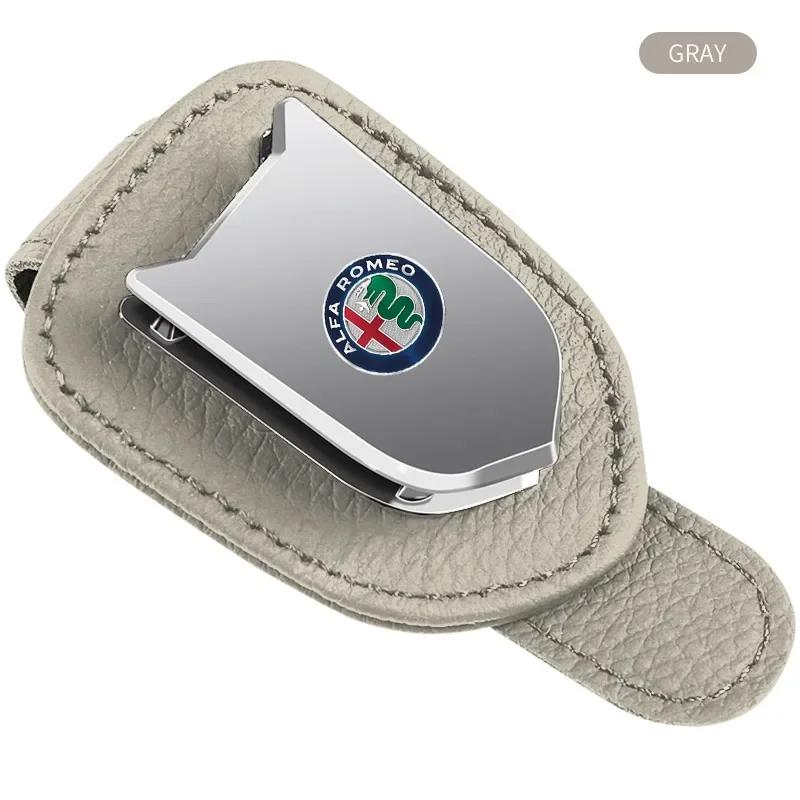 Car Sticker For Alfa Romeo 159 147 Car Glasses Clip Sun Visor Sunglasses Holder Storage Clip For Alfa Romeo Giulia Giulietta 156QX1