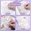 6Pcs/Set Art Drawing Doodling Stationery Flower Line Shape Highlighter Pen School Office Supplies Roller Tip Curve Liner Marker