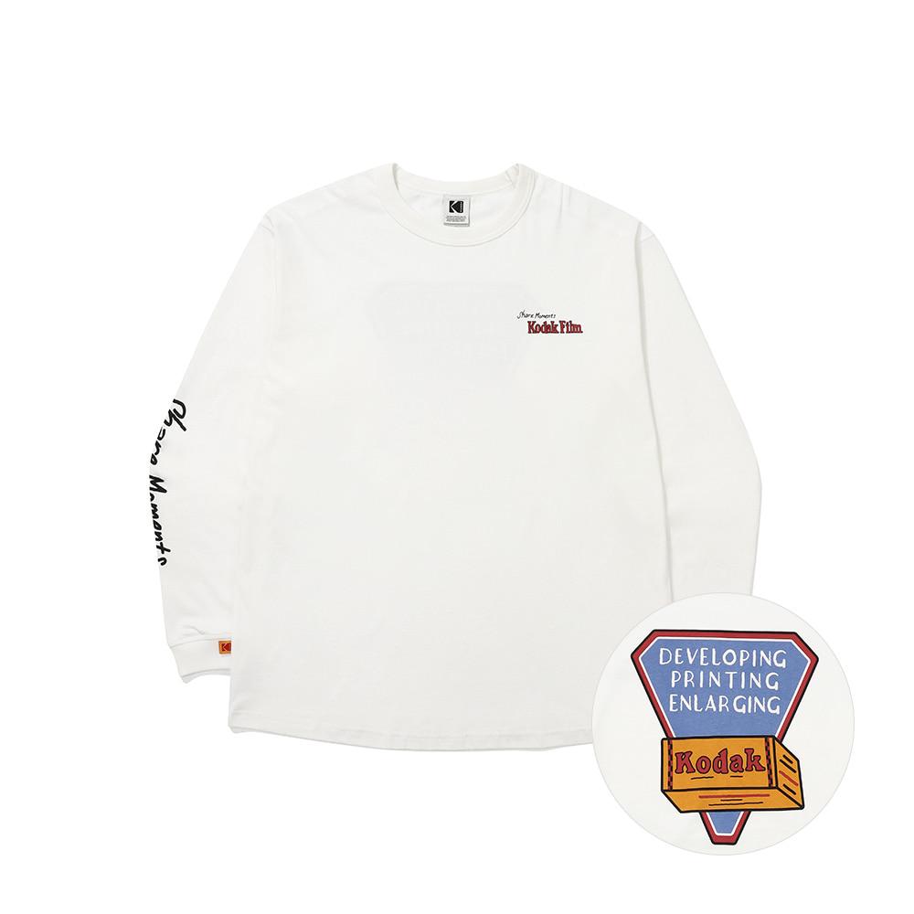 KODAK [Artist Obik] Kodak Peoples Long Sleeve T-Shirt Ivory