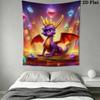 Spyro the Dragon Wall Tapestry Aesthetic Wall Hanging Printed Fabric Blanket Decorative Tapestries for Bedroom Living Room Home Decor