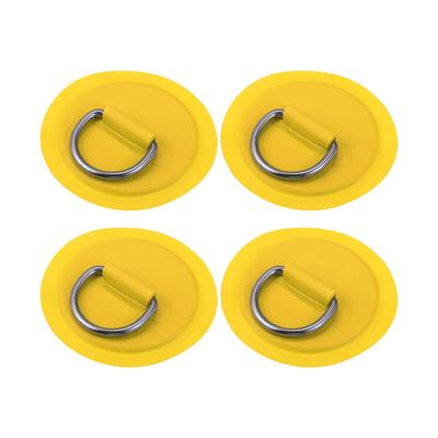 X AUTOHAUX Patches D-Ring PVC Aço Inoxidável Almofadas D-Ring Redondas para Prancha de Surf Barco Inflável