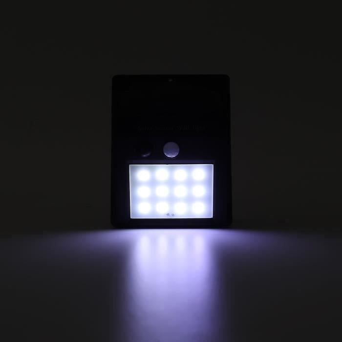 Applique murale - MSD - Lampe solaire - 12 LED - Détecteur de mouvement - Étanche IP65