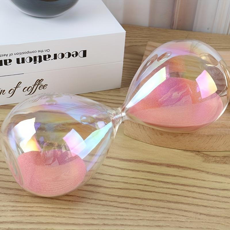 1pc Colorful 30-Minute Decorative Sand Timer Colored Glass Design Home Office Party Table Centerpiece Decor Ideal Gift Idea