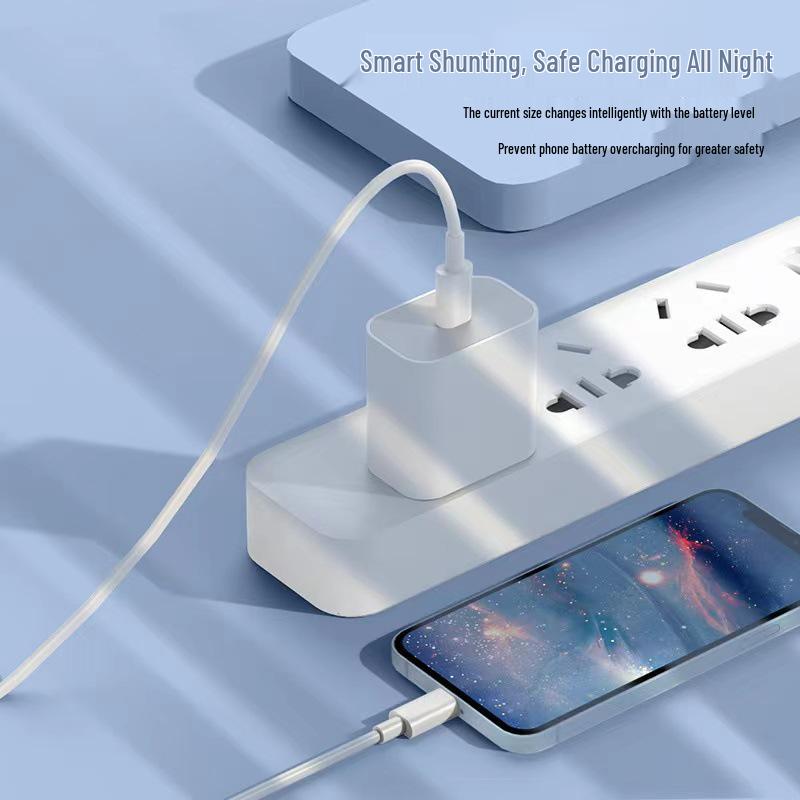 PD30W Fast Charger Set: Apple 8/17 Pro Compatible, 3C Certified, Dual Type-C Cable.
