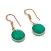 Green Onyx Gemstone Handmade 925 Sterling Silver Jewelry Earring 1.30" GK-6880