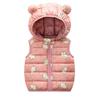 Toddler Baby Girls Winter Cartoon Windproof Coat Hooded Warm Outwear Waistcoat