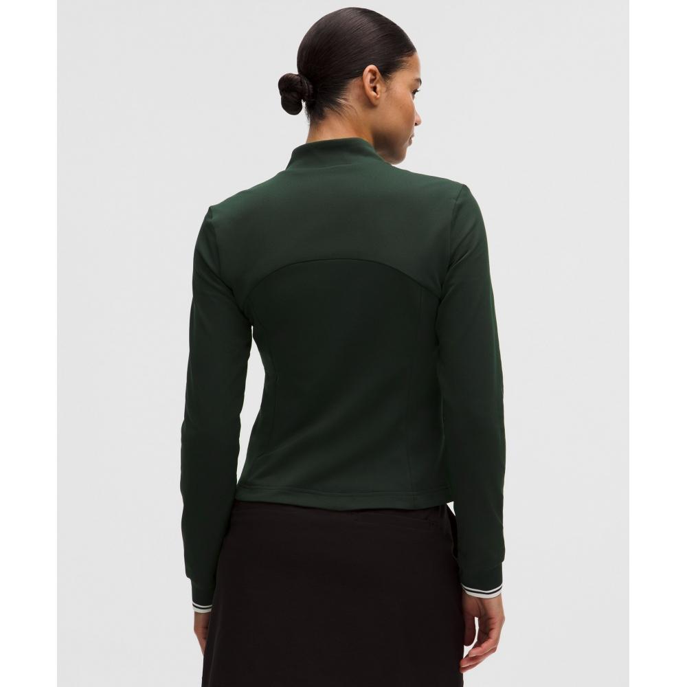 Lululemon Lightweight Uv Protective Golf Jacket Rainforest Green White