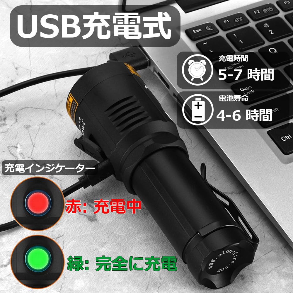 Alonefire X901UV 10W Black Light Powerful LED UV Light Wavelength 365nm UV Light USB Rechargeable Anisaki Light Discovery Checker Wood Lamp Inspection